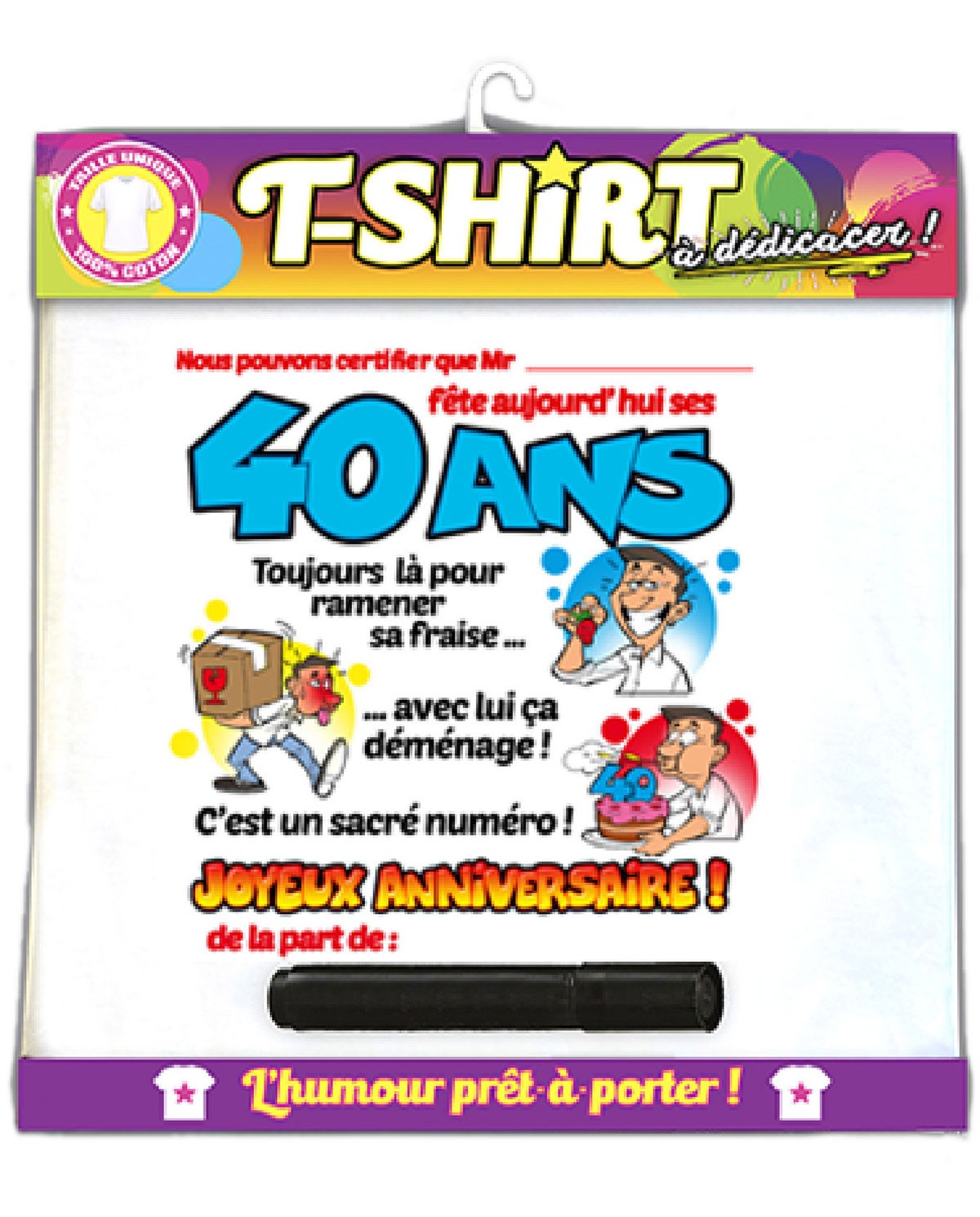 T-Shirt Femme Anniversaire 40 ans